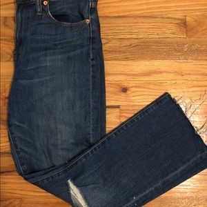 Madewell 10” High Riser Demi Boot Jeans (Cropped)